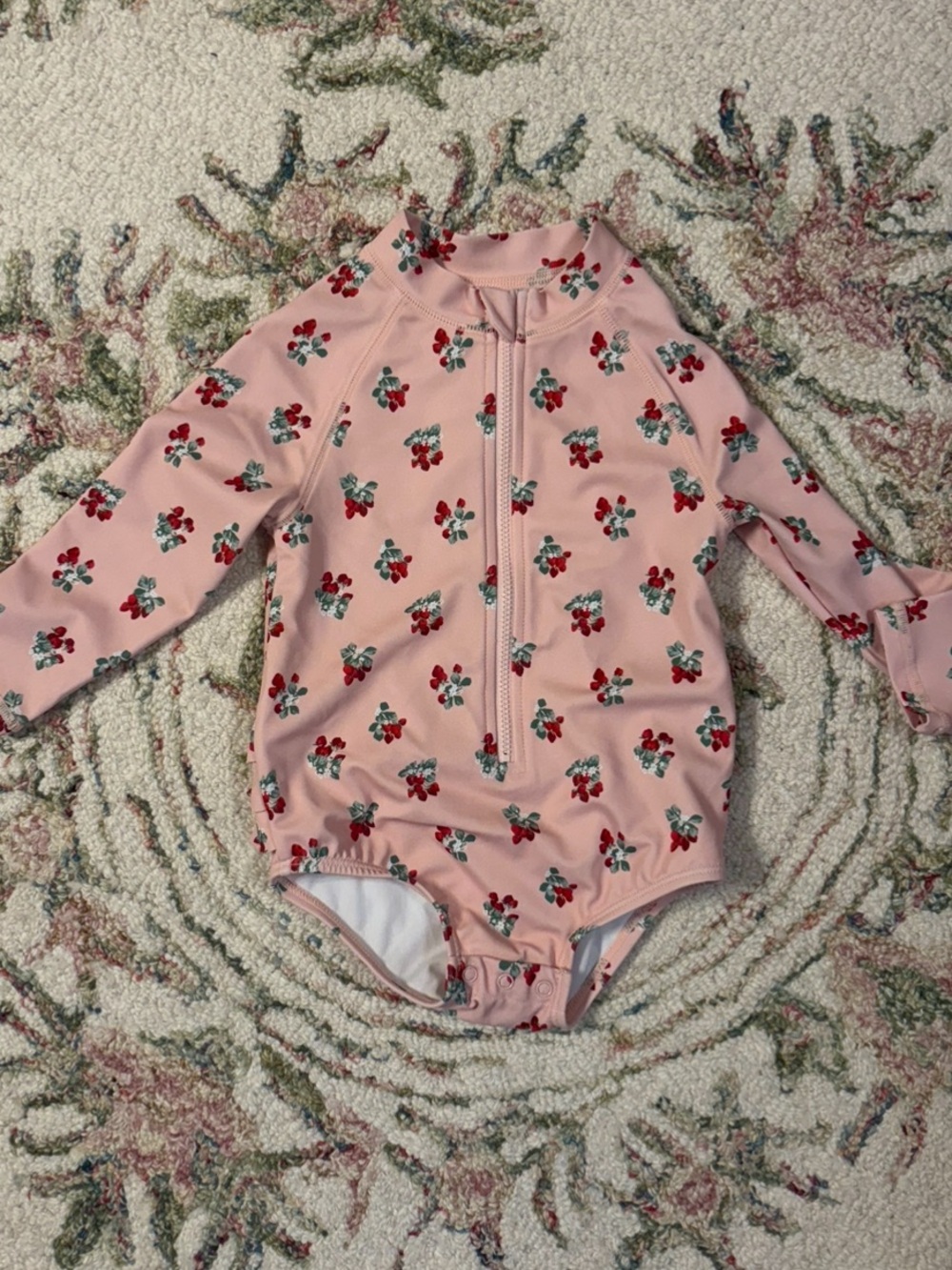 Janie and Jack strawberry rash guard